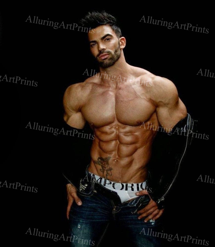 Male Model Muscular Digital Art AI Fantasy - XX491