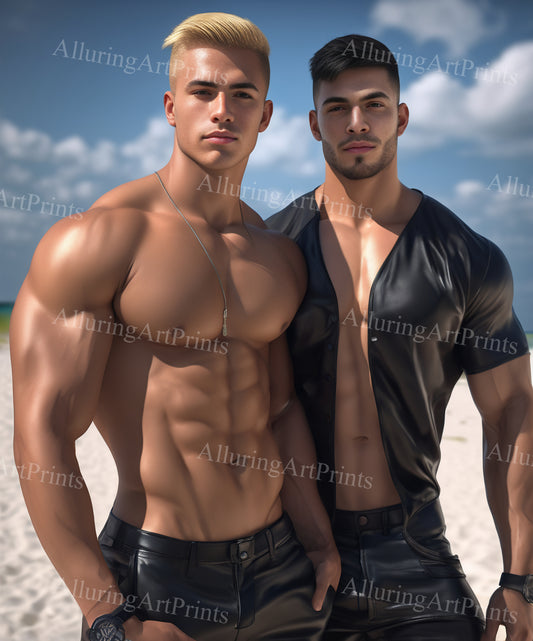 Male Models Muscular Digital Art AI Fantasy - XX512