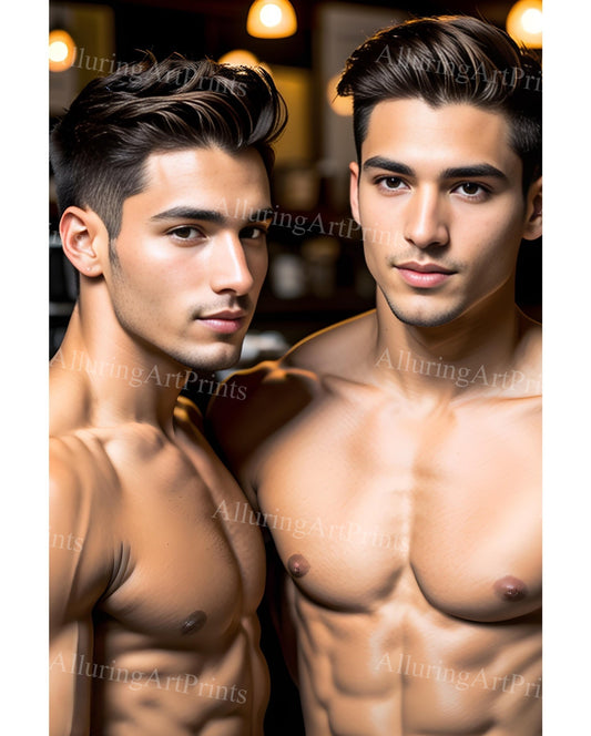 Male Models Muscular Digital Art AI Fantasy - XX714