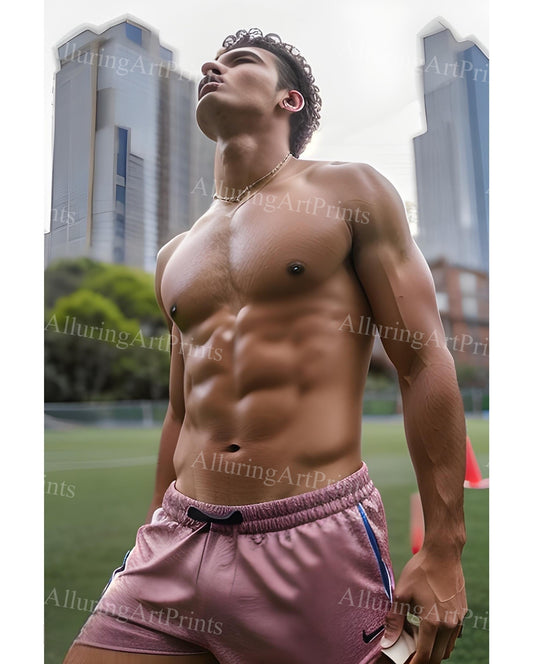 Male Model Muscular Digital Art AI Fantasy - XX718