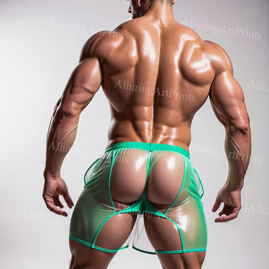 Male Model Muscular Digital Art AI Fantasy - U232