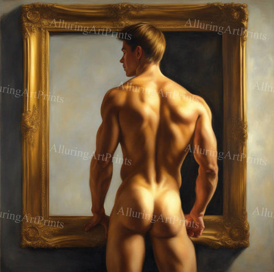 Male Model Muscular Digital Art AI Fantasy - U269