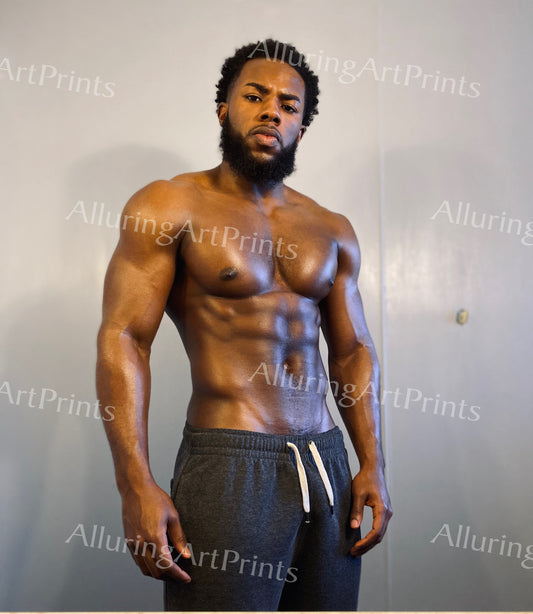 Black Male Model Muscular - M115