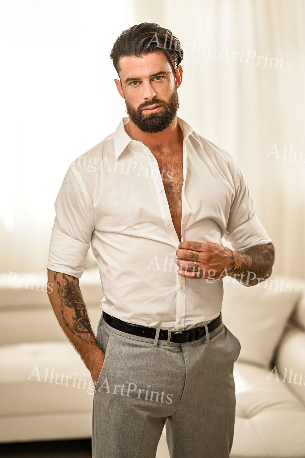 Alpha Wolfe Male Model Slender - X406